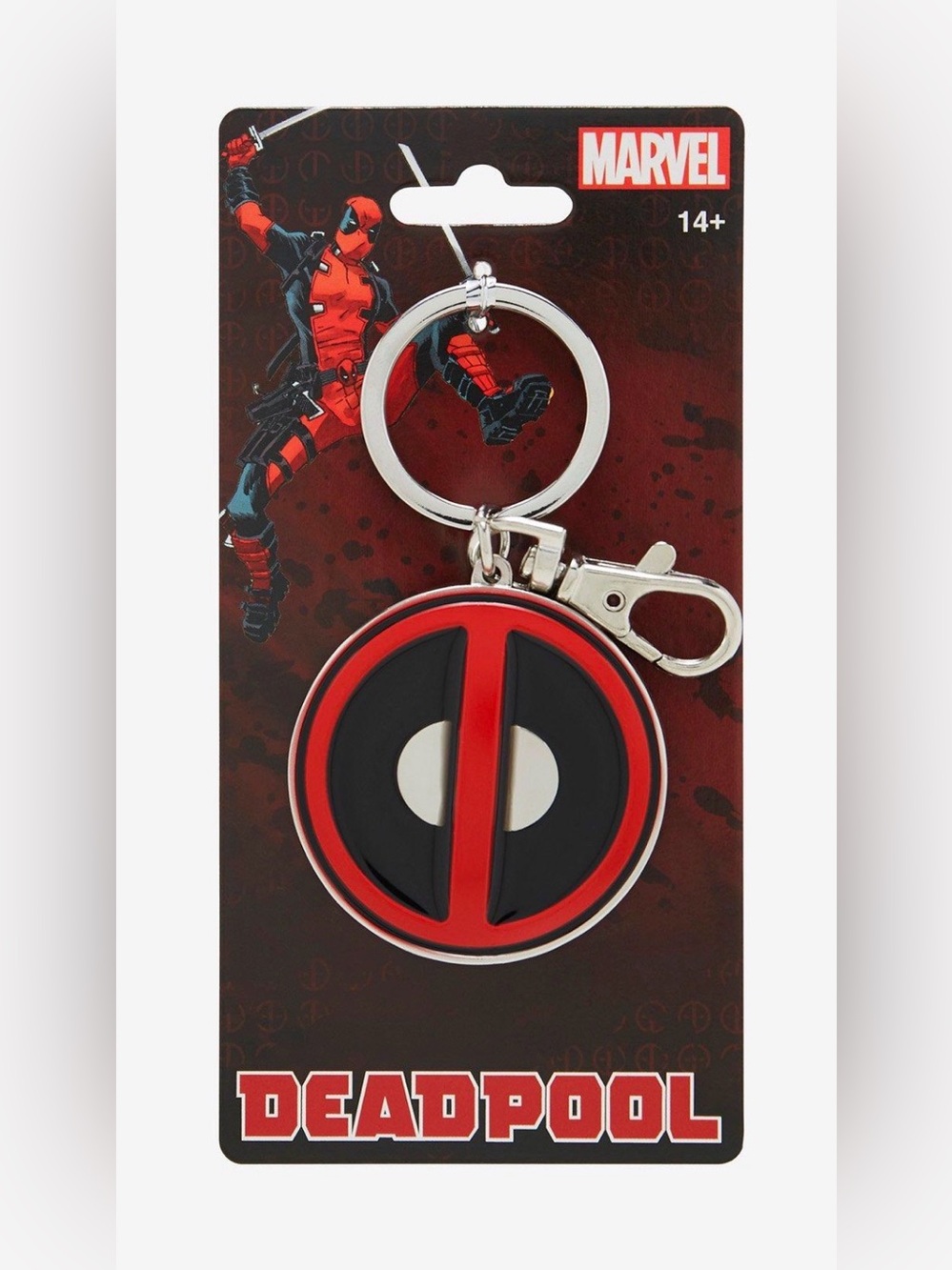 NWT Marvel Deadpool logo keychain